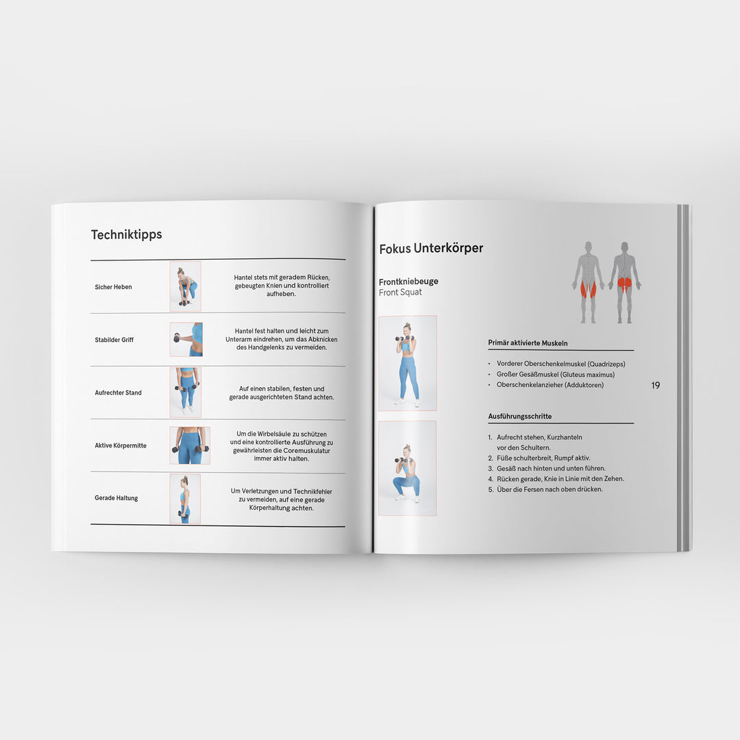 Digitaler Quick Guide Hanteltraining