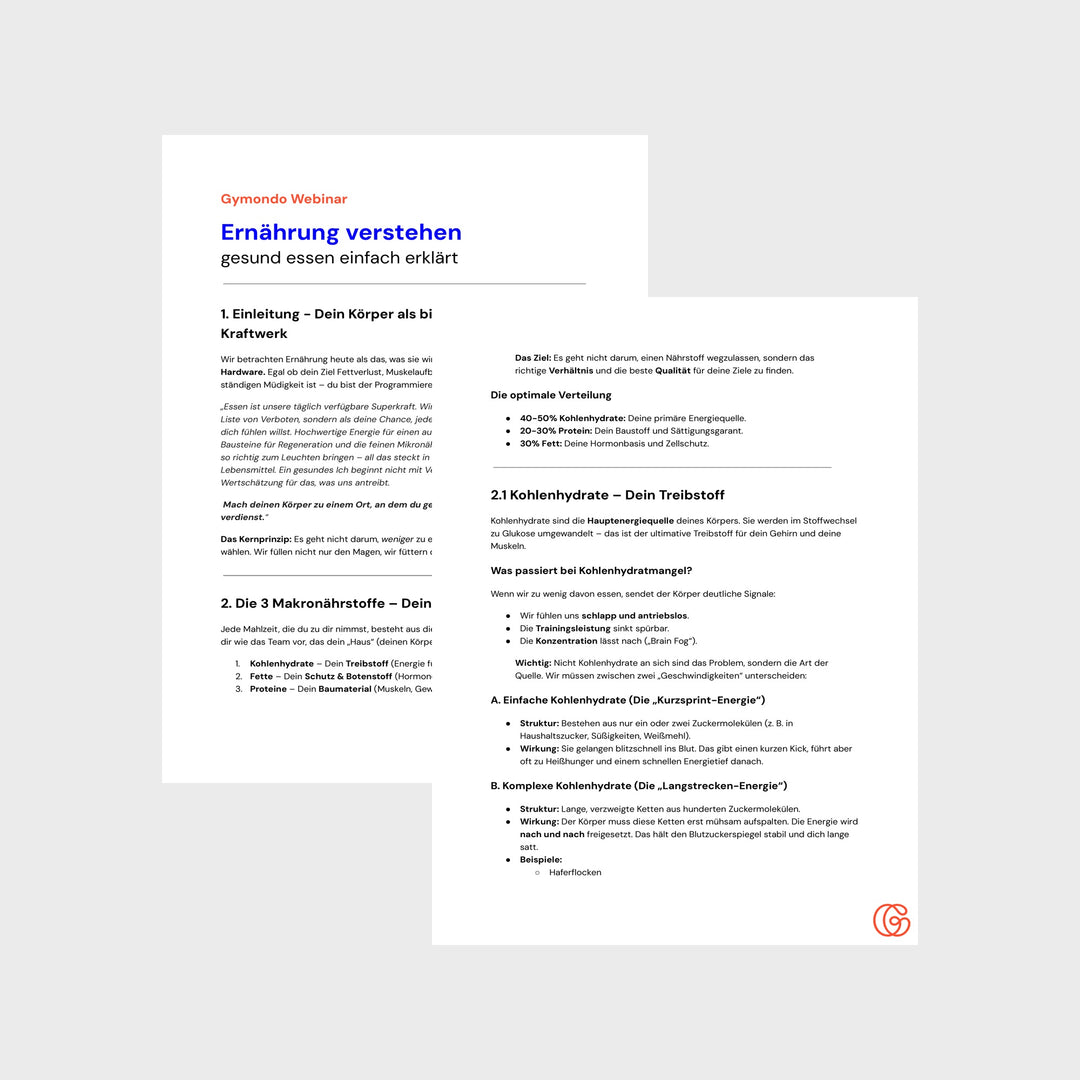 Handout zum Webinar - Ernährung verstehen